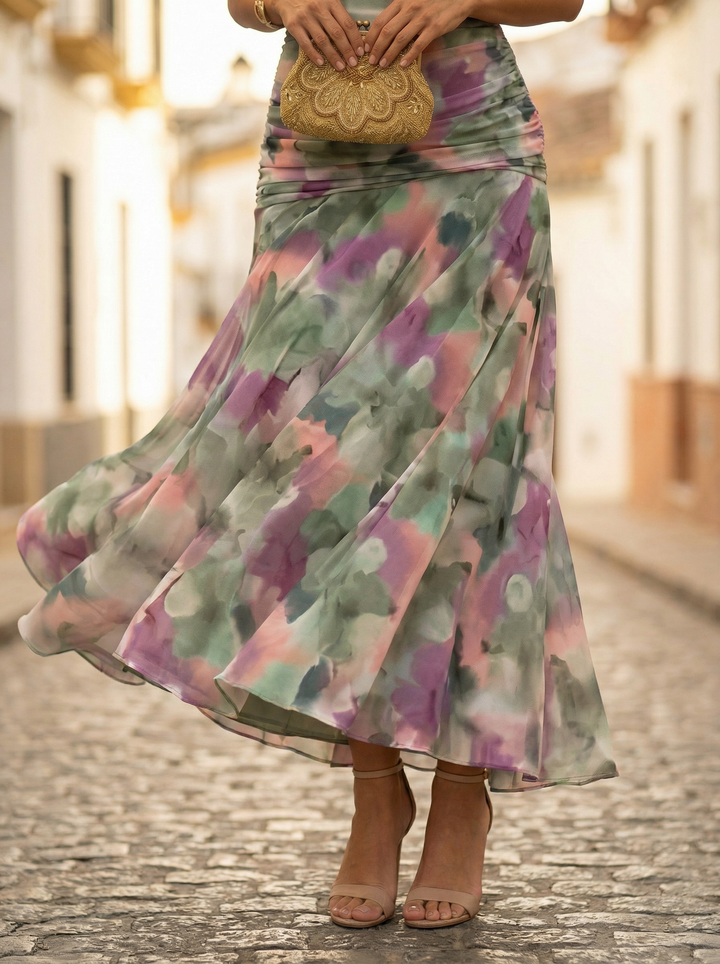 Womens Maxi Dress Chiffon Off Shoulder Ruched Style
