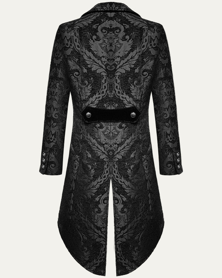 Mens Tailcoat Jacquard Double Breasted Victorian Style