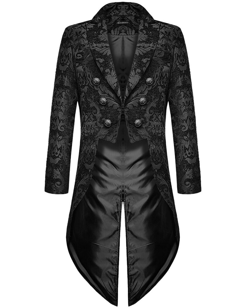 Mens Gothic Brocade Coat Tailored Fit - BritishMode