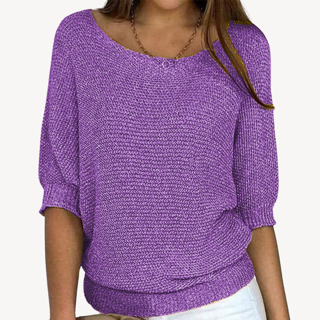 Womens Knit Pullover Sweater Casual Fit