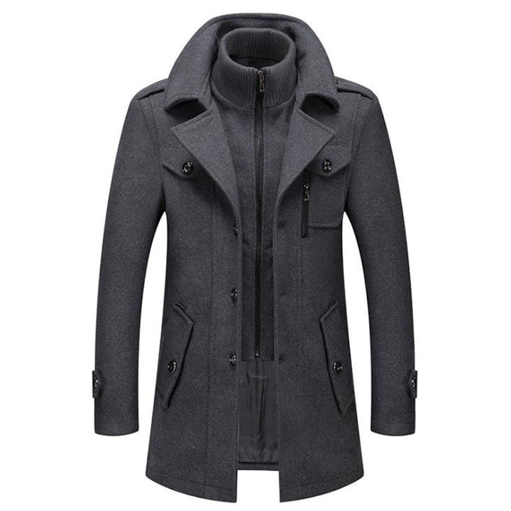 Mens Wool Coat Classic Fit - BritishMode