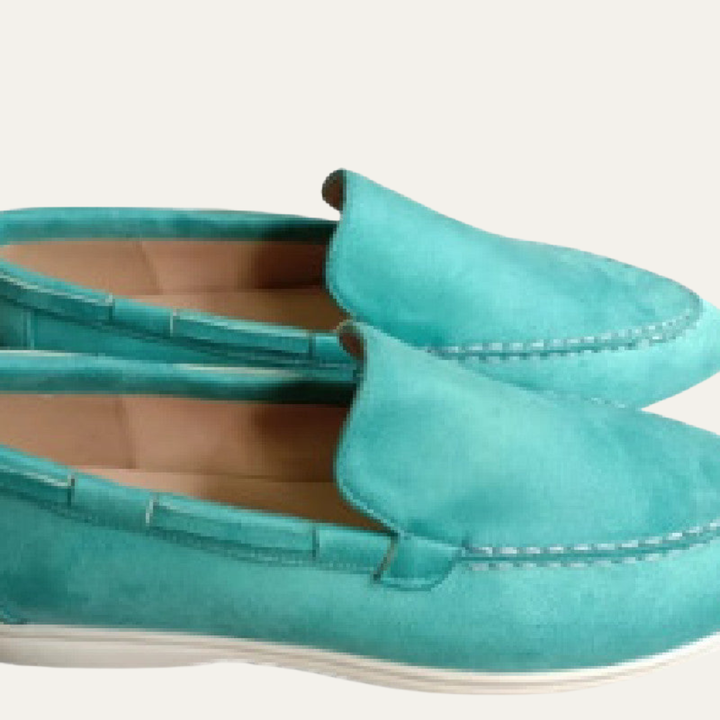Mens Suede Platform Loafers Slip-On Modern Style