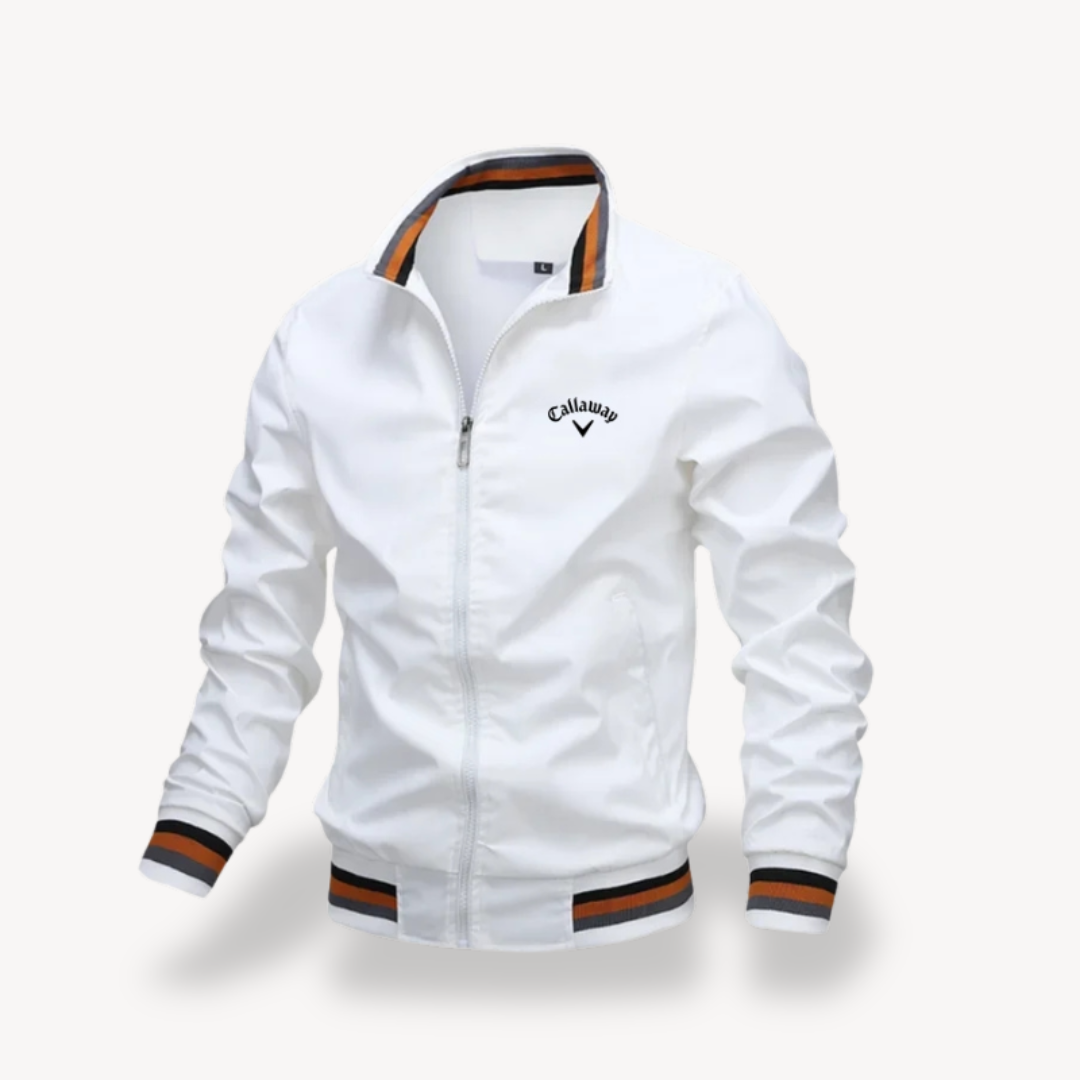Mens Golf Windbreaker Lightweight Ribbed Fit
