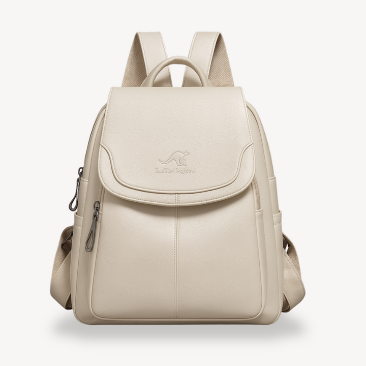 Womens Leather Backpack Durable Adjustable Straps
