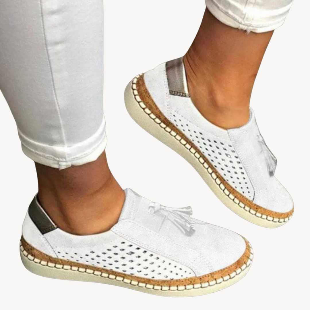 Womens Orthopedic Loafers Suede Comfortable Fit