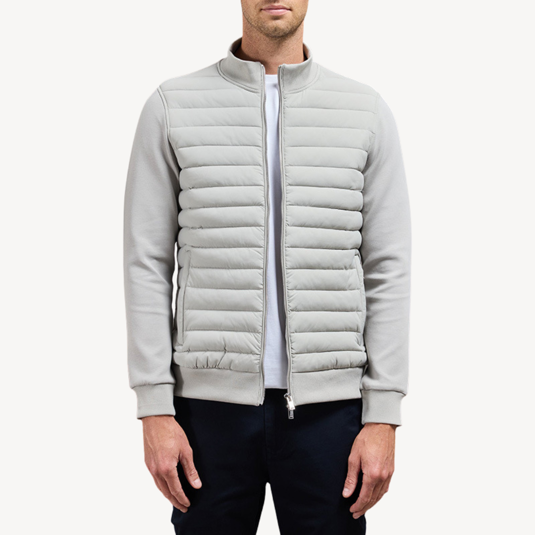 Mens Hybrid Puffer Jacket Insulated Lightweight Fit