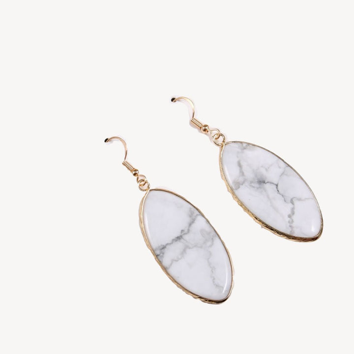 Womens Drop Earrings with Gemstone