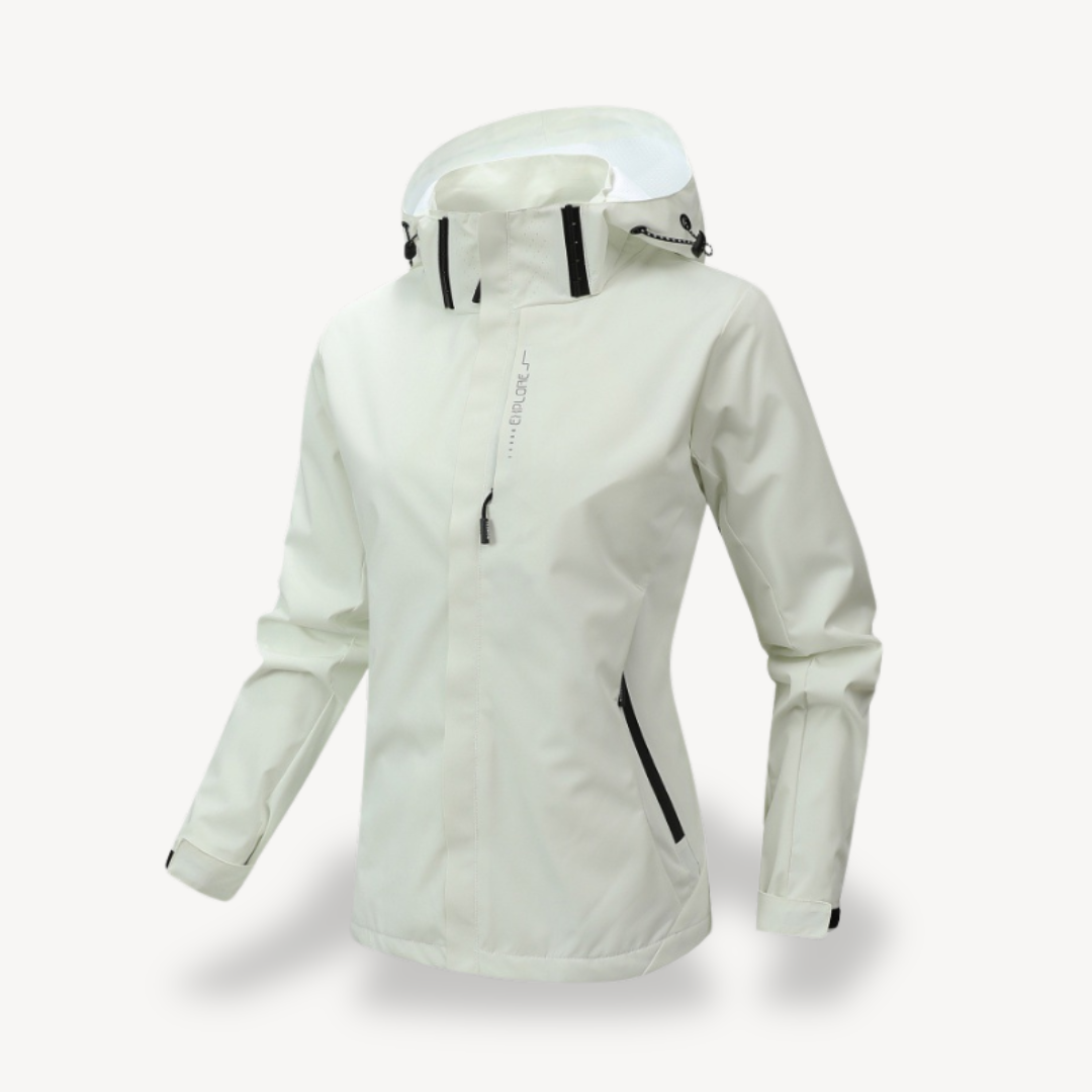 Womens Hiking Jacket Water-Resistant Windbreaker Fit