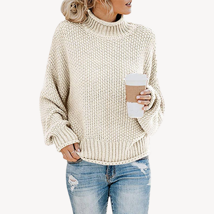 Womens Knit Pullover Sweater Relaxed Fit
