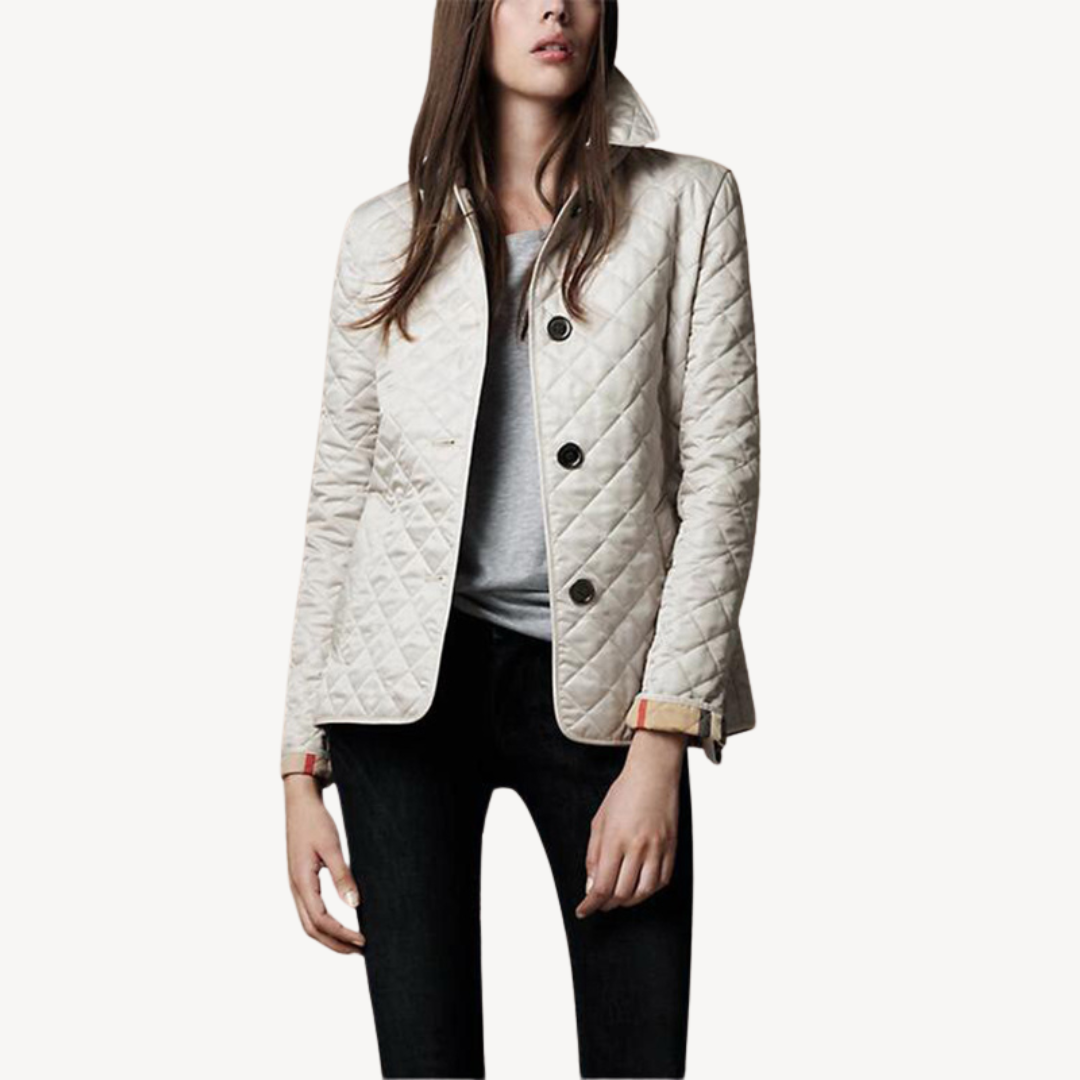 Womens Quilted Jacket Lightweight Relaxed Fit - BritishMode