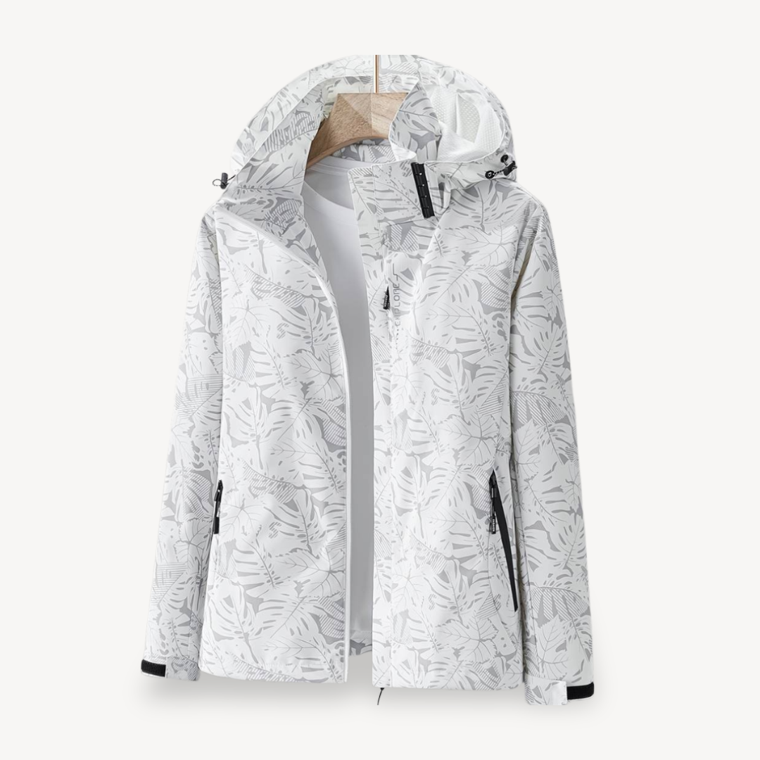 Mens Windbreaker Jacket Floral Print Lightweight