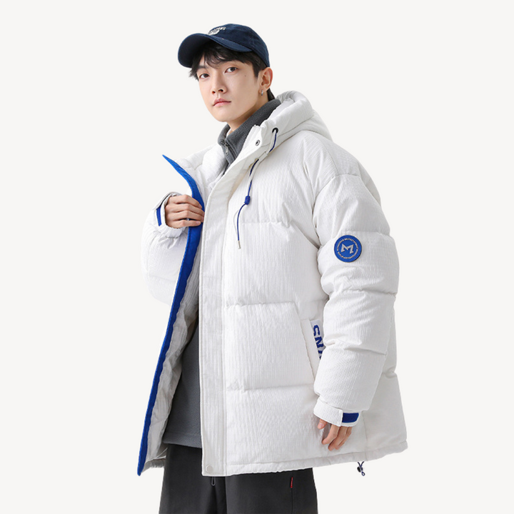 Mens Puffer Jacket Nylon Padded Fit