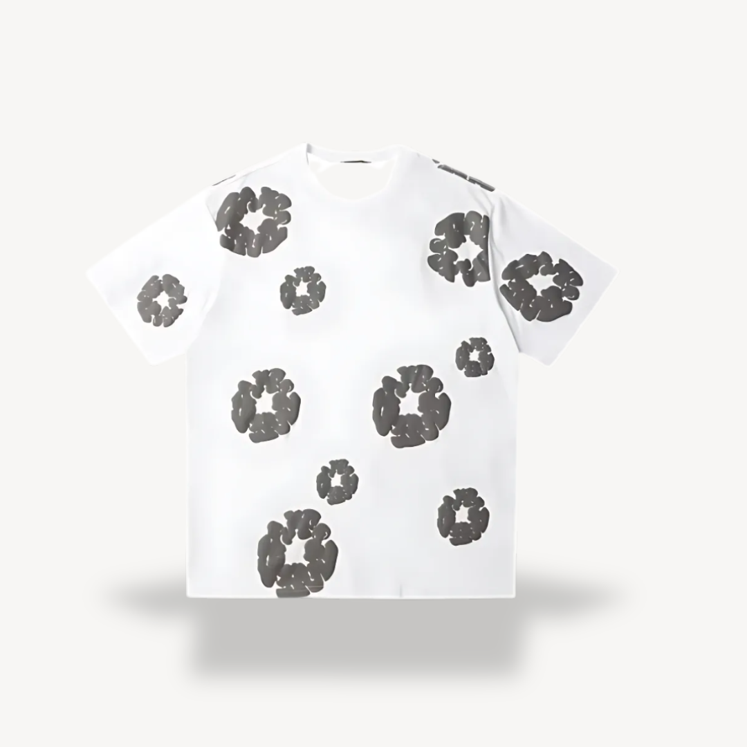 Unisex T-Shirt with Popcorn Print Casual Fit