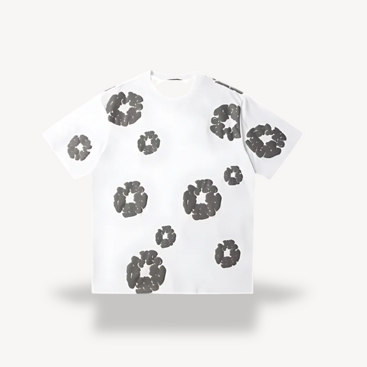 Unisex T-Shirt with Popcorn Print Casual Fit