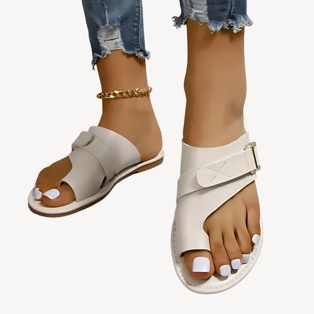 Womens Orthopedic Slide Sandals Adjustable Strap