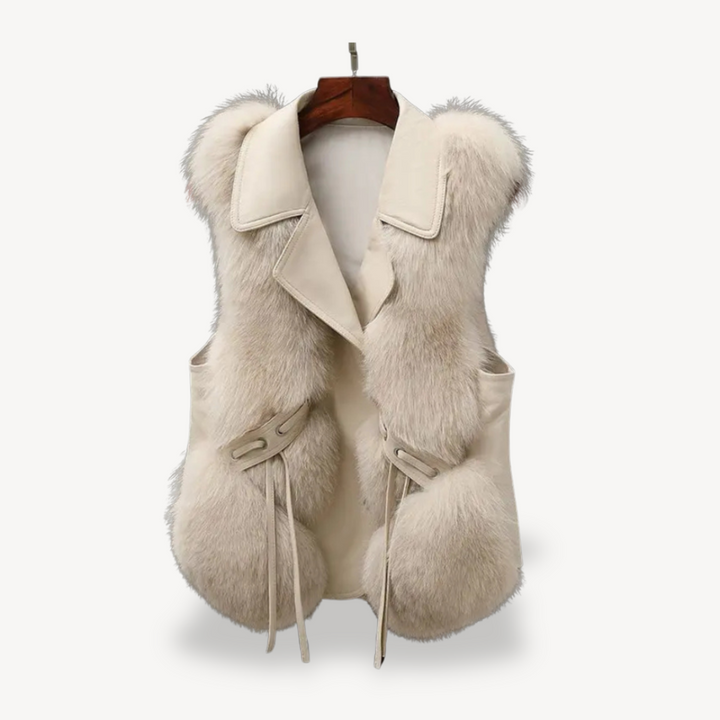 Womens Vest with Faux Fur Lining Sleeveless