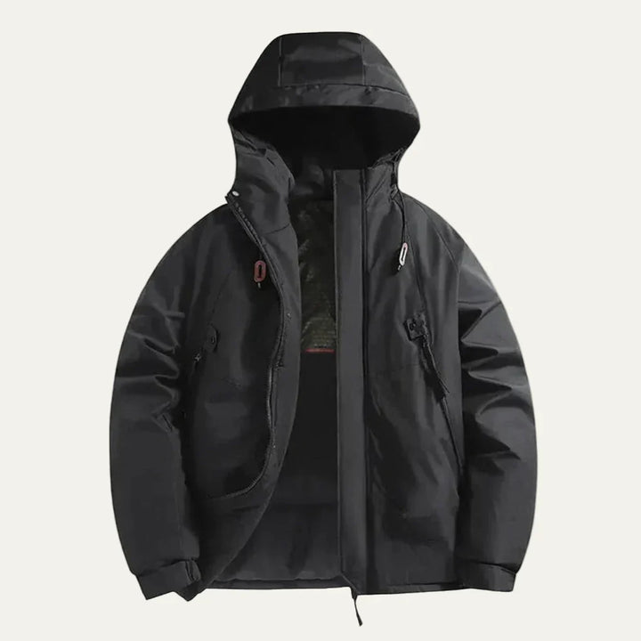 Mens Hooded Winter Parka Thickened Warm