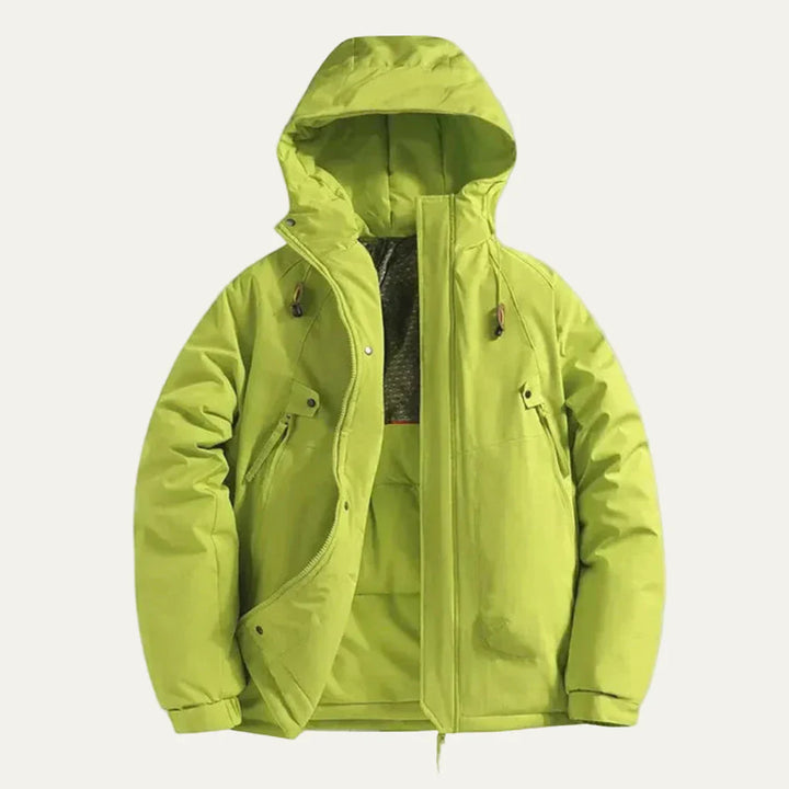 Mens Hooded Winter Parka Thickened Warm