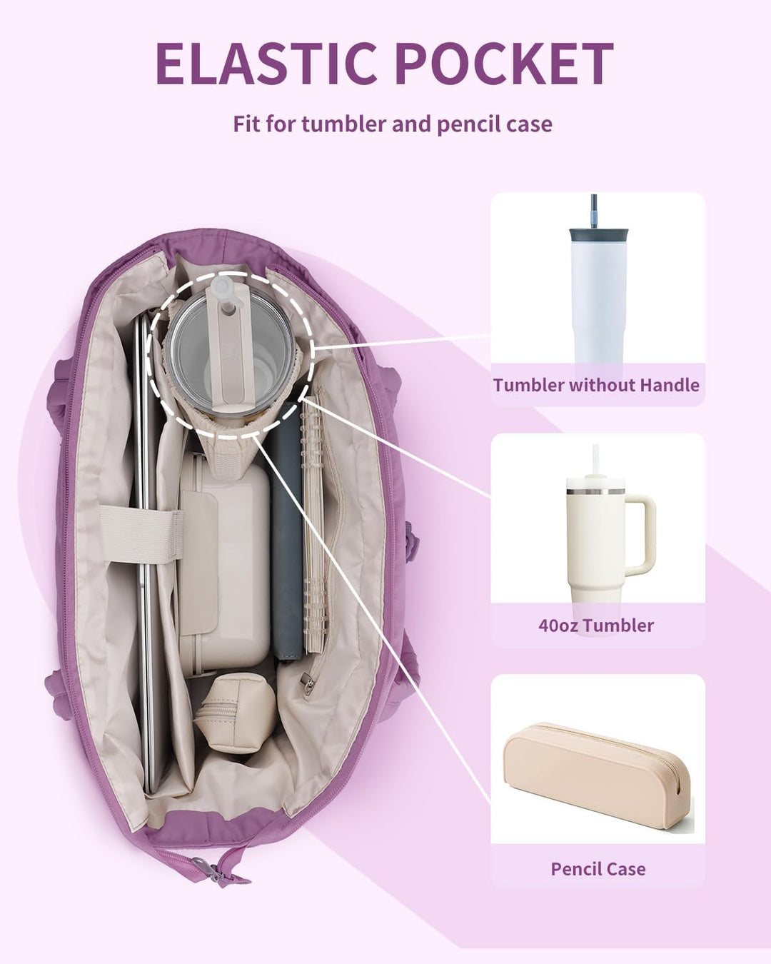 Quilted Tote Bag with Puffer Material and Laptop Sleeve