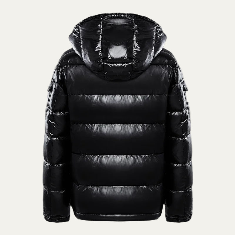 Mens Quilted Puffer Jacket with Hood Warm