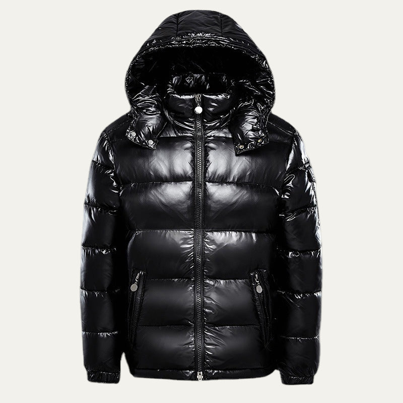 Mens Quilted Puffer Jacket with Hood Warm - BritishMode