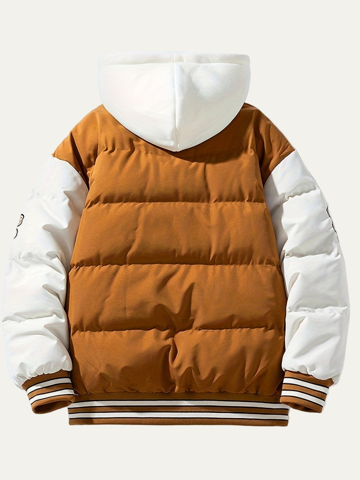 Mens Quilted Insulated Jacket with Hood