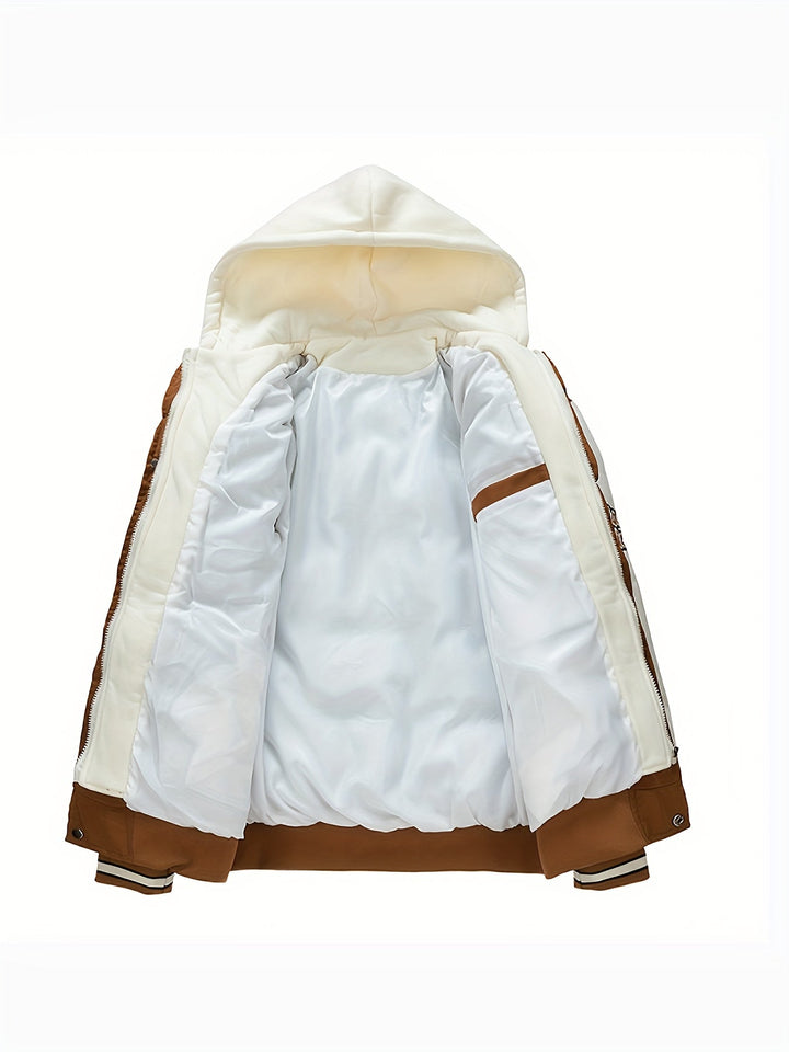Mens Quilted Insulated Jacket with Hood