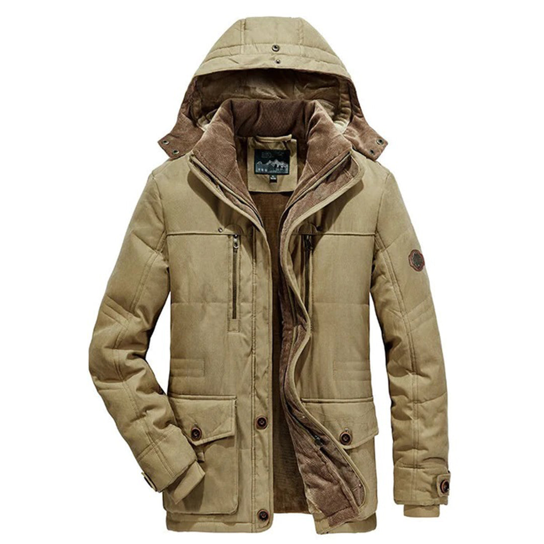 Mens Winter Jacket with Fleece Warm Fit