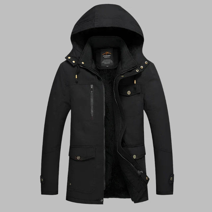 Mens Winter Jacket Waterproof Insulated Warm Fit