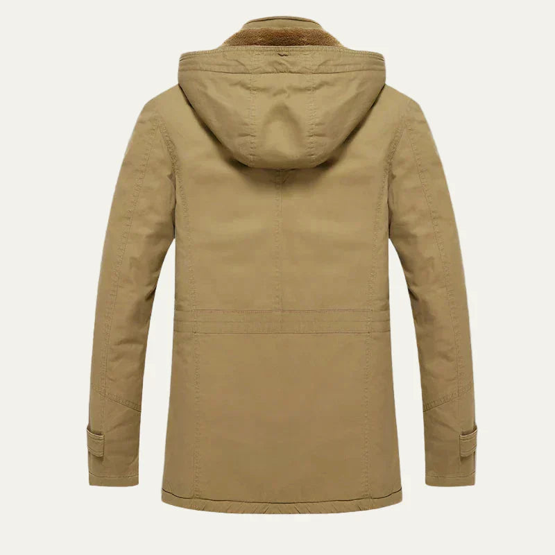 Mens Outdoor Parka Plush Lined Heavy Duty