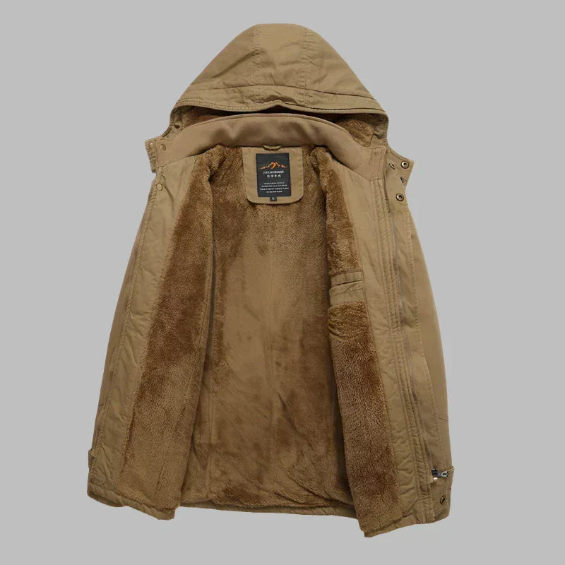 Mens Winter Jacket Waterproof Insulated Warm Fit