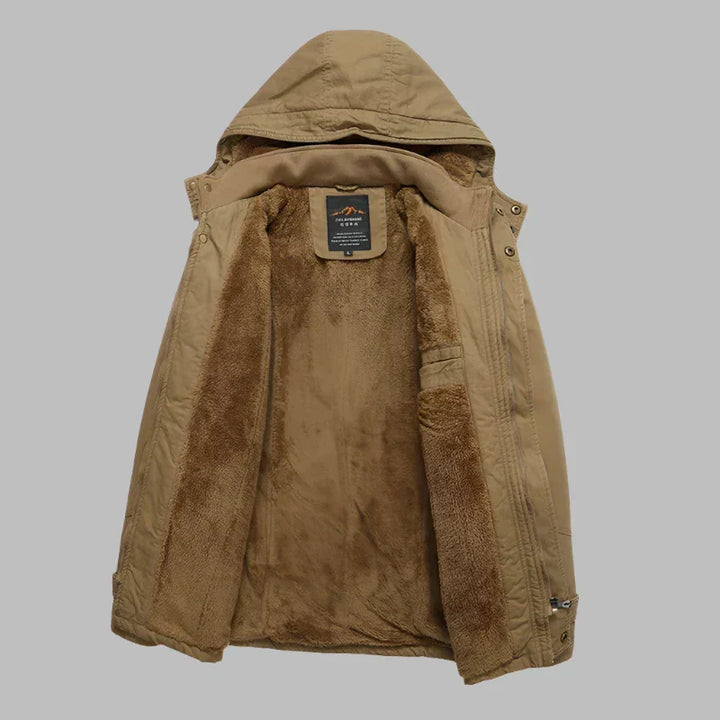 Mens Winter Jacket Waterproof Insulated Warm Fit