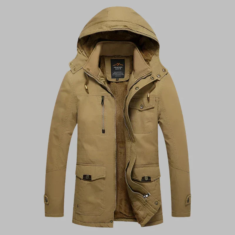 Mens Winter Jacket Waterproof Insulated Warm Fit - BritishMode