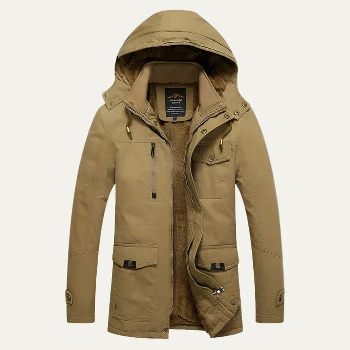 Mens Outdoor Parka Plush Lined Heavy Duty - BritishMode