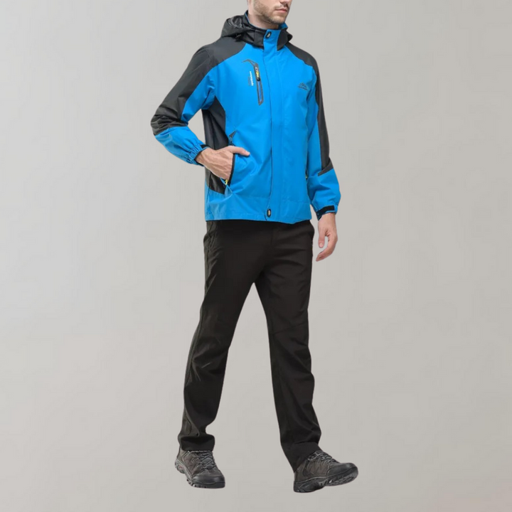 Mens Mountaineering Jacket Technical Waterproof Durable Fit