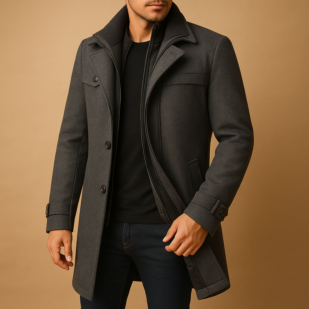 Mens Waterproof Winter Jacket Adjustable Cuffs