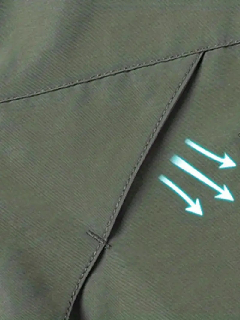 Mens Windbreaker Jacket Technical Hooded Lightweight