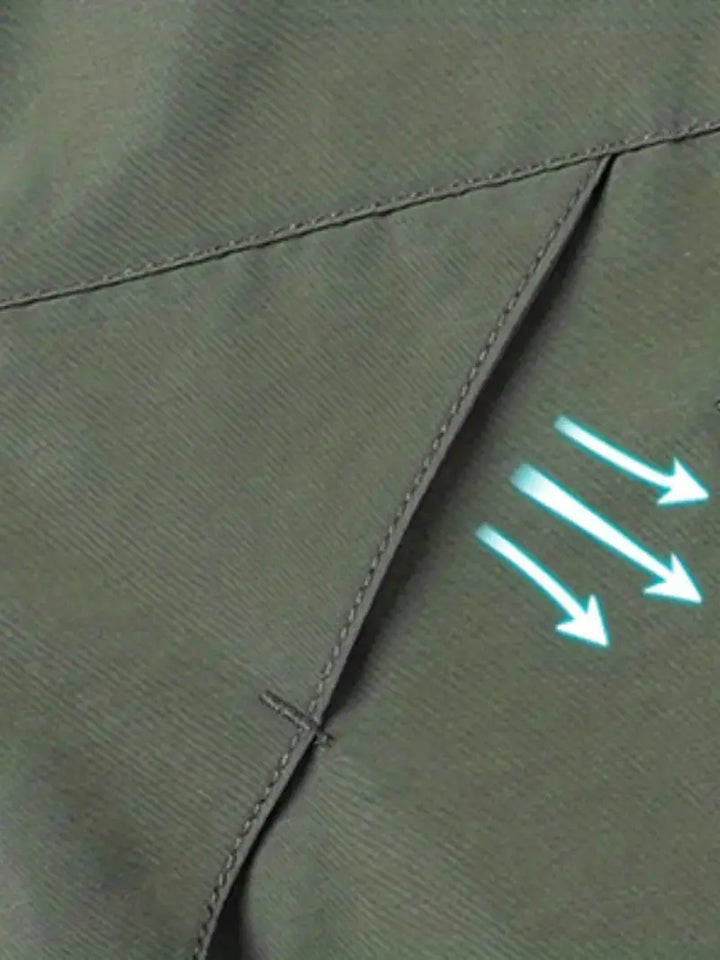 Mens Windbreaker Jacket Technical Hooded Lightweight