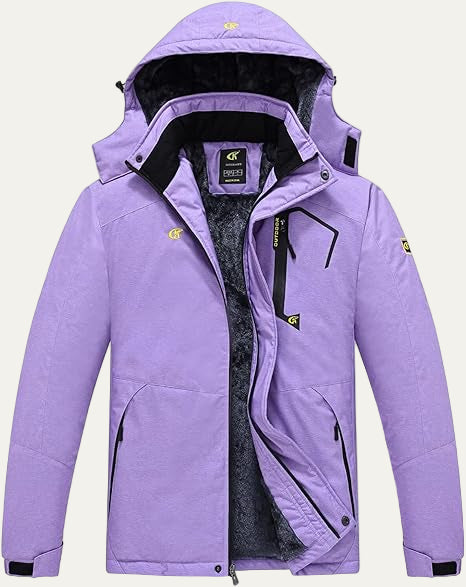 Mens Quilted Jacket with Faux Fur Collar Mid Length