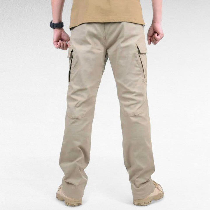 Mens Tactical Trousers Waterproof Reinforced Multi-Pocket