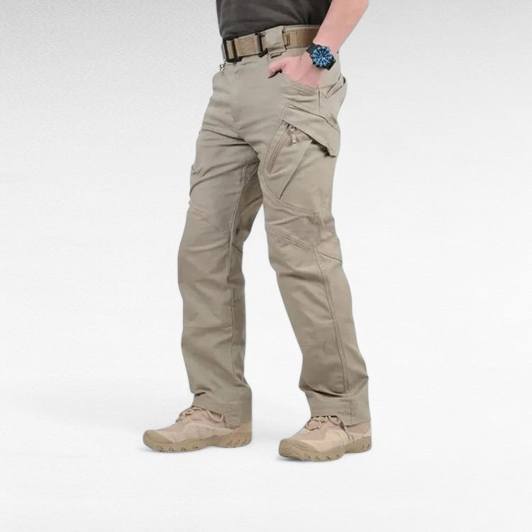 Mens Tactical Trousers Waterproof Reinforced Multi-Pocket