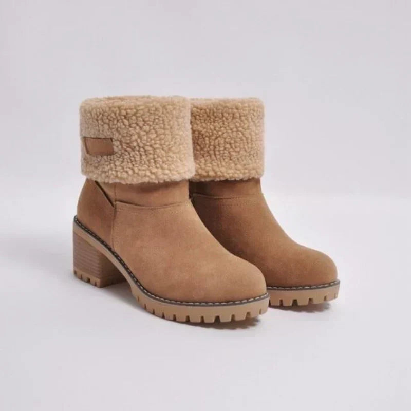 Womens Boots Warm Lined Comfortable Fit - BritishMode