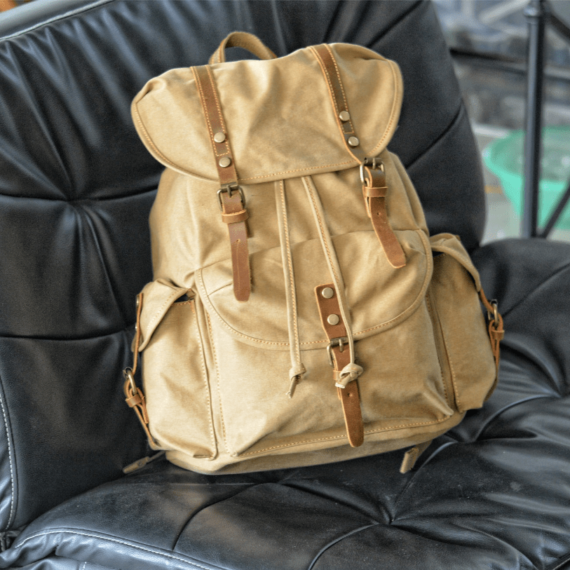 Unisex Military Canvas Backpack Durable Reliable Design