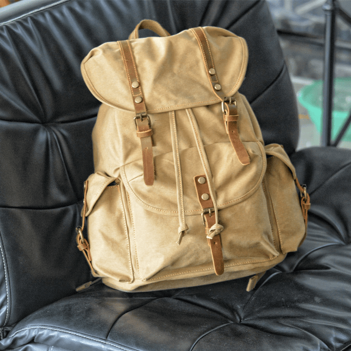 Unisex Military Canvas Backpack Durable Reliable Design