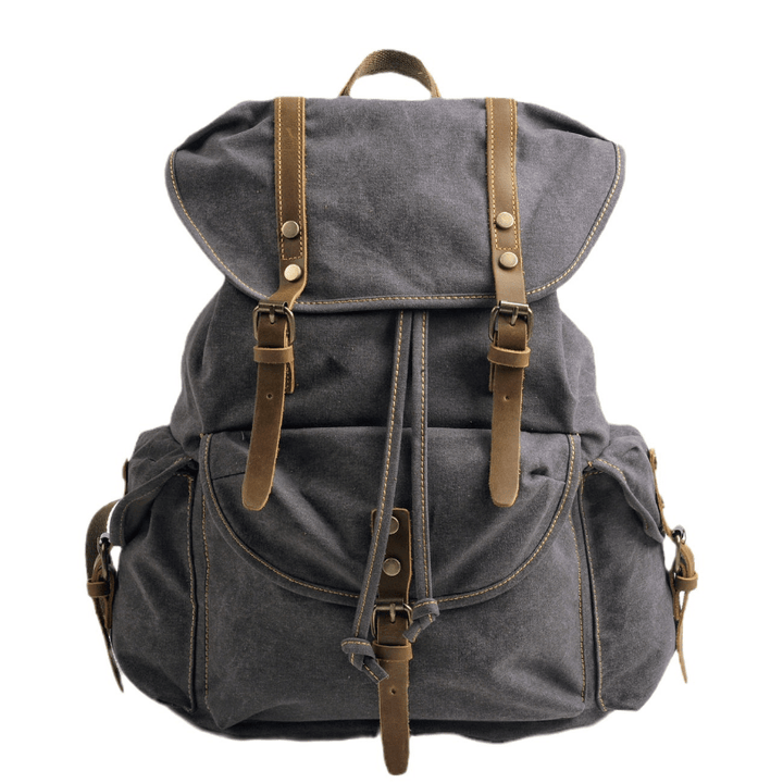 Unisex Military Canvas Backpack Durable Reliable Design - BritishMode