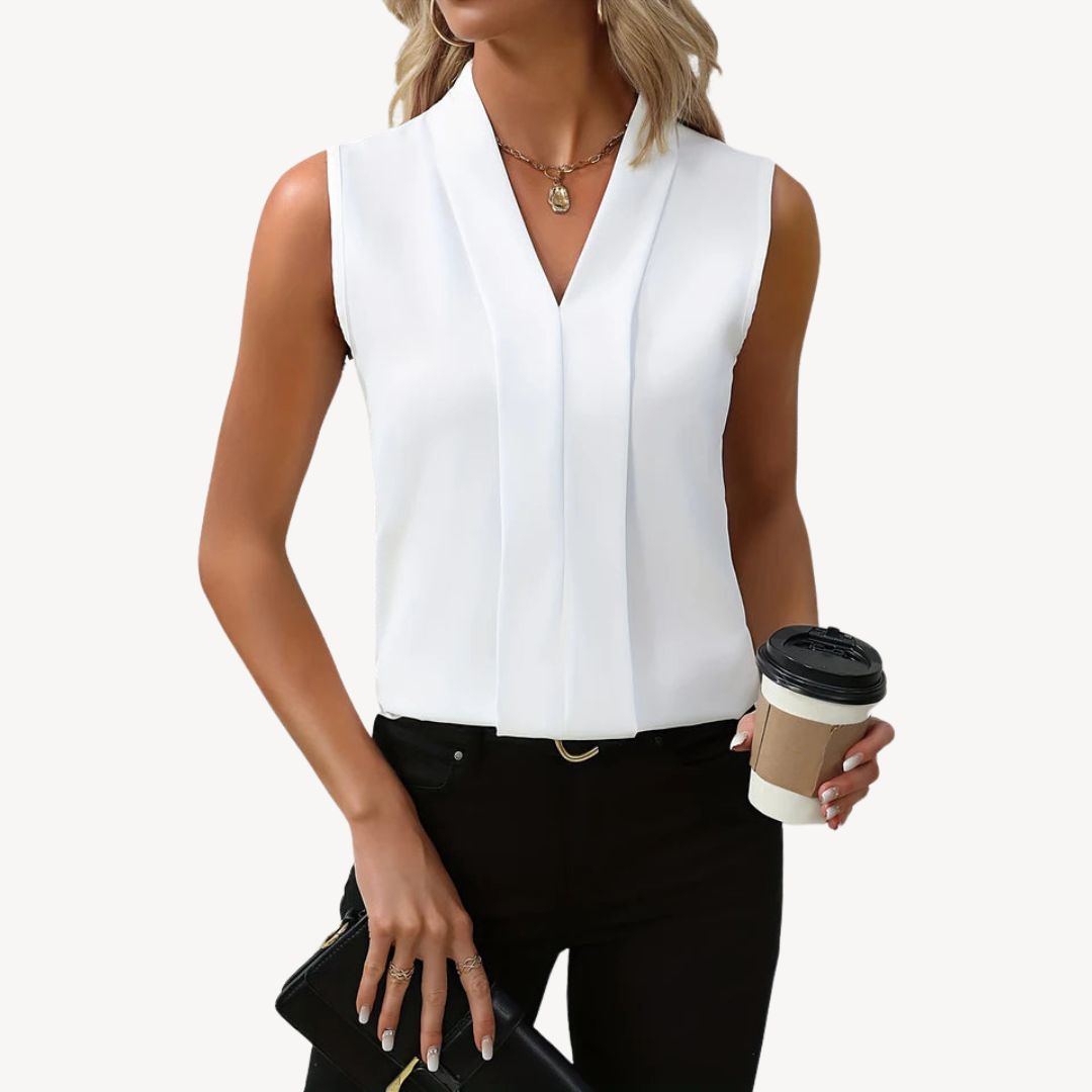 Womens Sleeveless Blouse Lightweight Relaxed Fit