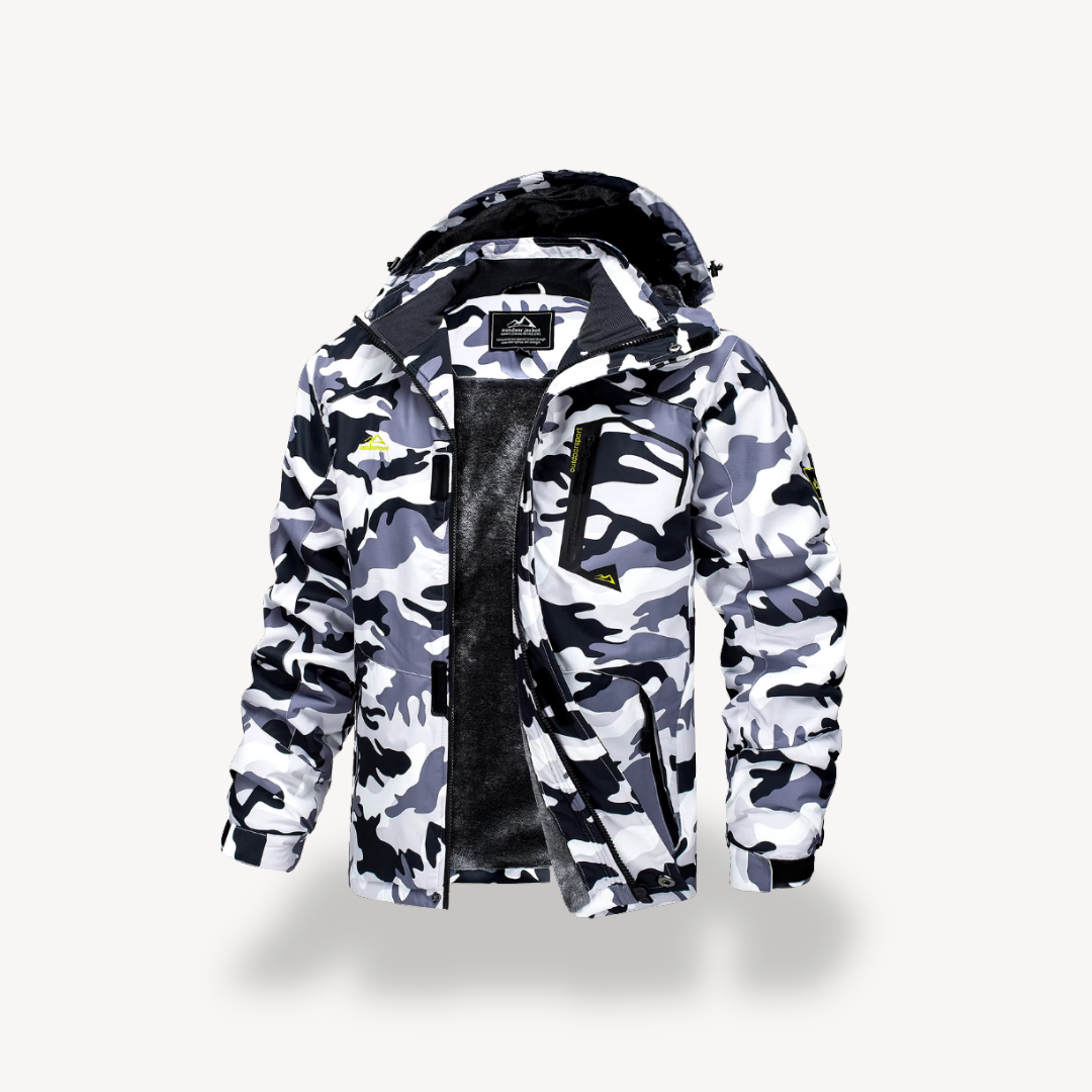 Mens Outdoor Hiking Jacket Waterproof Breathable Fit