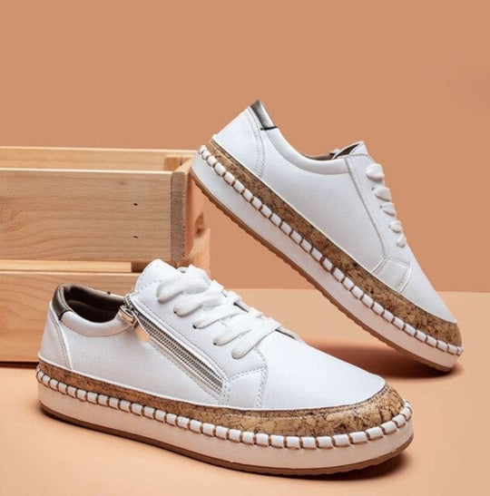 Womens Flower Pattern Sneakers Casual Comfortable Fit