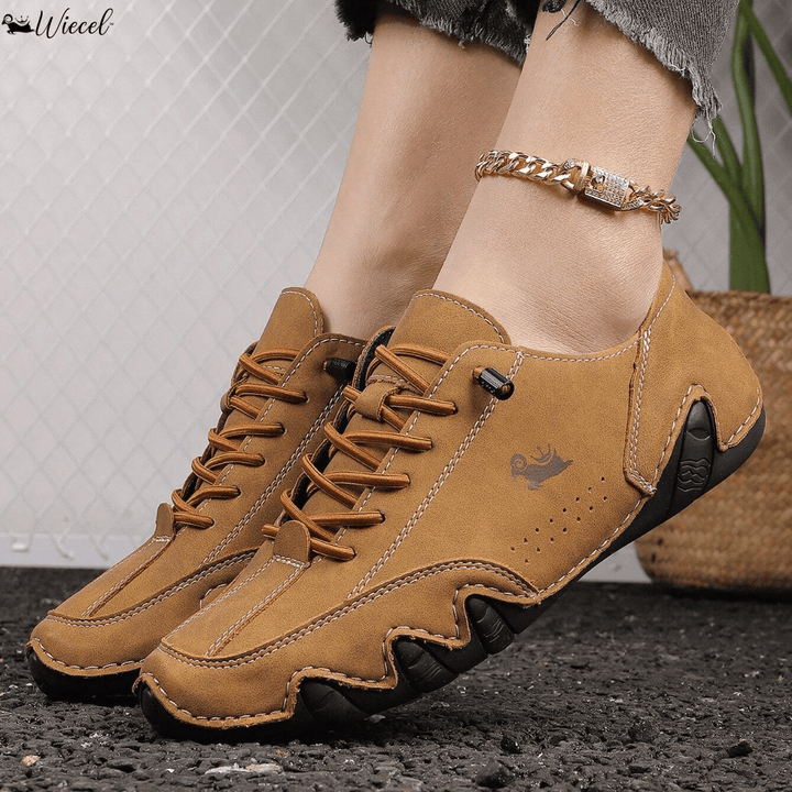 Womens Orthopaedic Leather Shoes Wide Toe Box Barefoot