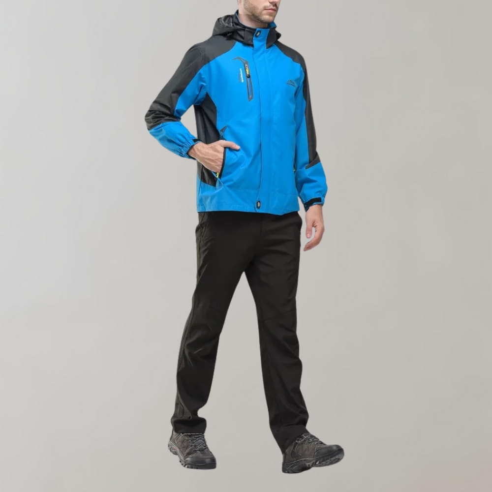 Mens Outdoor Shell Jacket Waterproof Breathable